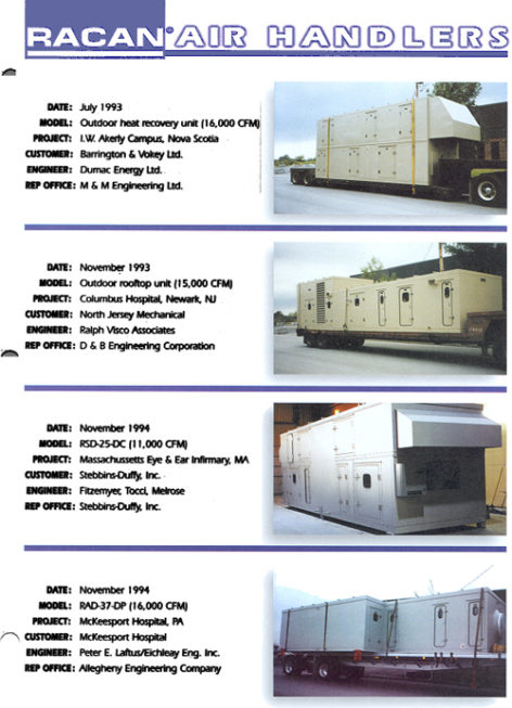 Barrington & Vokey Ltd. - july 1993, Air-conditioning, refrigeration, heating, cooling, HVAC, optimair, air cleaner, acoustair, transport, commercial refrigeration
